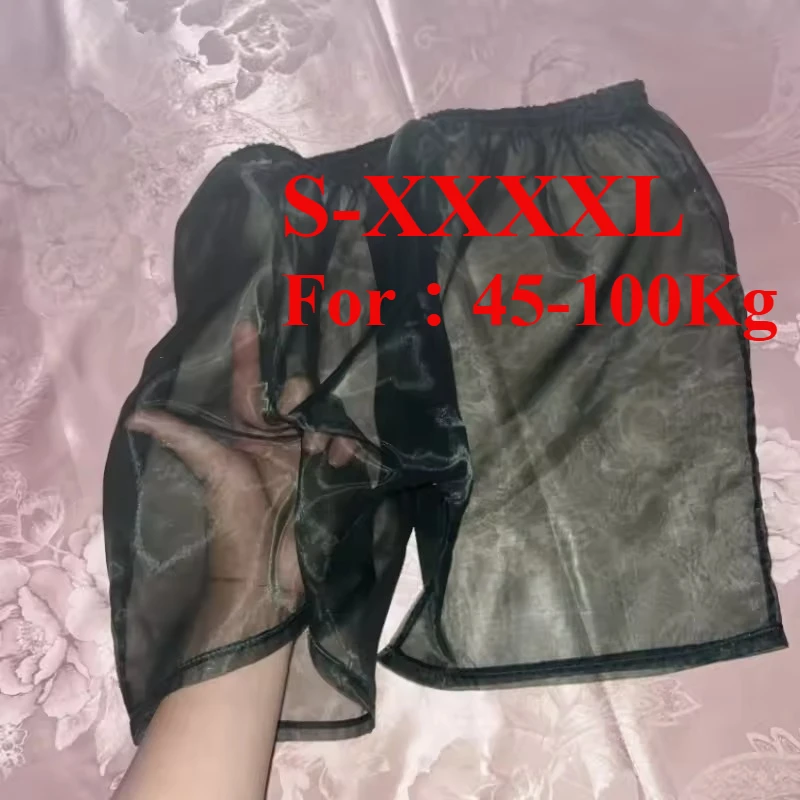 Sexy See Through Thin Plus Size Shorts Summer Mesh Organza Glossy Shorts Casual Sleeping Bottoms Solid Color Fetish Underwear
Sexy See Through Thin Plus Size Shorts Summer Mesh Organza Glossy Shorts Casual Sleeping Bottoms Solid Color Fetish Underwear