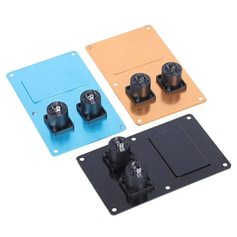 652F Reliable Speaker Rear Wiring Card Speaker Connector Plate for Stage Audios Equipment Featuring Double Port Panel
652F Reliable Speaker Rear Wiring Card Speaker Connector Plate for Stage Audios Equipment Featuring Double Port Panel