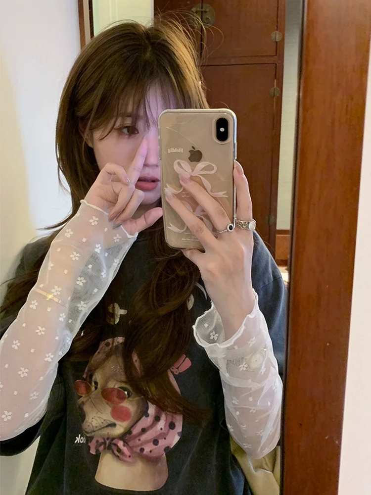 Delicate Lace Long Sleeve T-Shirt Inner Wear Base Shirt Top Small Flower Embroidery Gentle Style Korean Commute Straight Cut
Delicate Lace Long Sleeve T-Shirt Inner Wear Base Shirt Top Small Flower Embroidery Gentle Style Korean Commute Straight Cut