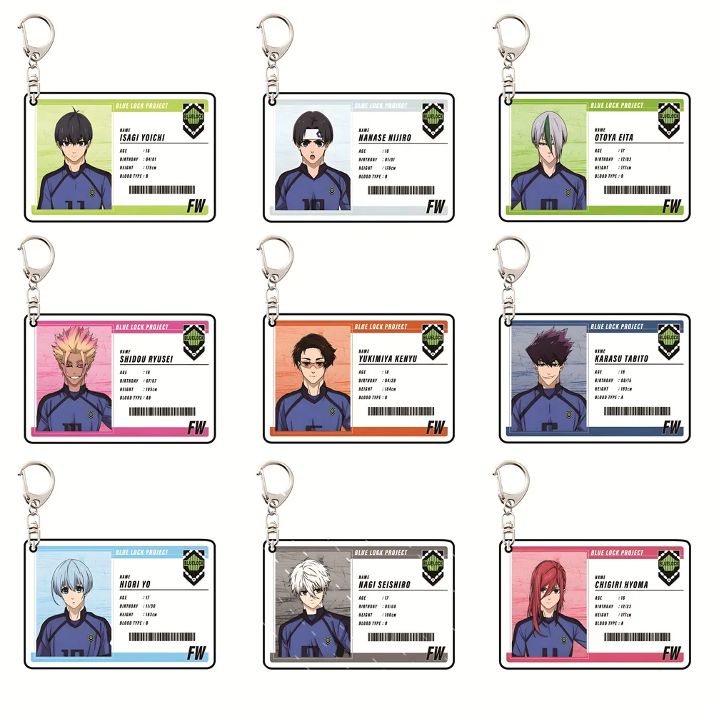 Blue Lock Player ID Card Version 6cm Acrylic Keychains Anime Collectible Merchandise Bag Pendant Fan Gift
Blue Lock Player ID Card Version 6cm Acrylic Keychains Anime Collectible Merchandise Bag Pendant Fan Gift