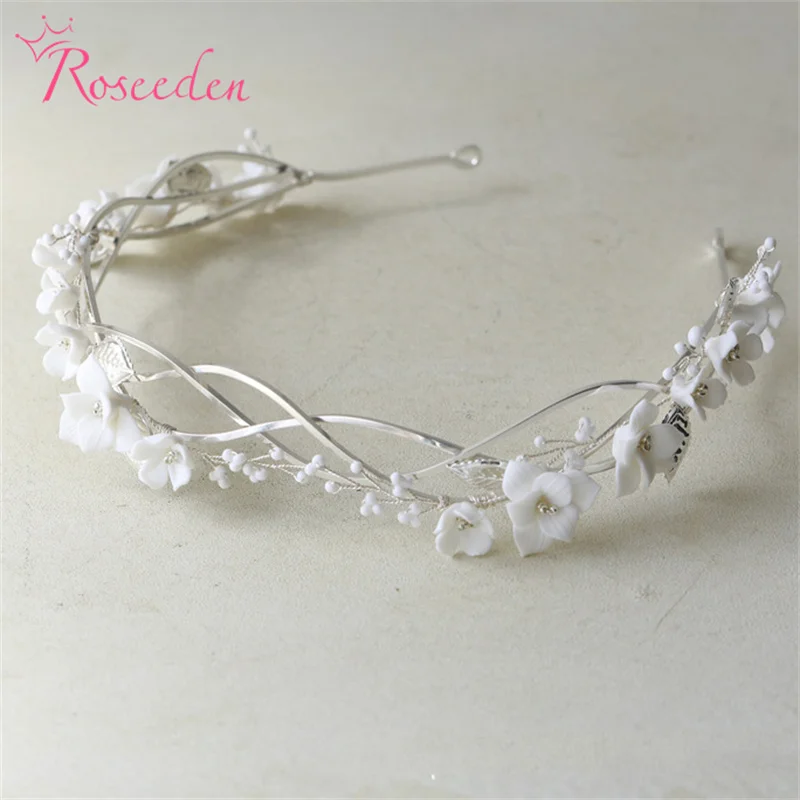 Bridal Hair Jewelry Porcelain Flower Headbands Headpieces Gold Silver Color Wedding Tiaras RE4755
Bridal Hair Jewelry Porcelain Flower Headbands Headpieces Gold Silver Color Wedding Tiaras RE4755