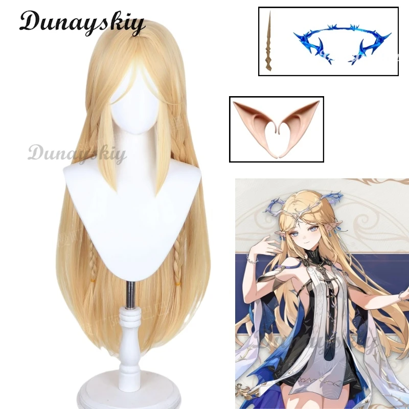 Game Wuthering Waves Cartethyia Cosplay Wig Prop Headwear Blonde Long Braids Rinascita Halloween Party Hair Women Carnival
Game Wuthering Waves Cartethyia Cosplay Wig Prop Headwear Blonde Long Braids Rinascita Halloween Party Hair Women Carnival