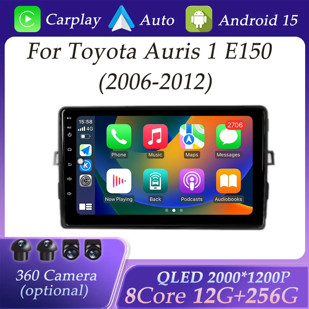 Split Screen for Toyota Auris 1 E150 2006 - 2012 Carplay Car Radio Video Audio Multimedia Player HD Screen GPS Navi DSP Stereo
Split Screen for Toyota Auris 1 E150 2006 - 2012 Carplay Car Radio Video Audio Multimedia Player HD Screen GPS Navi DSP Stereo