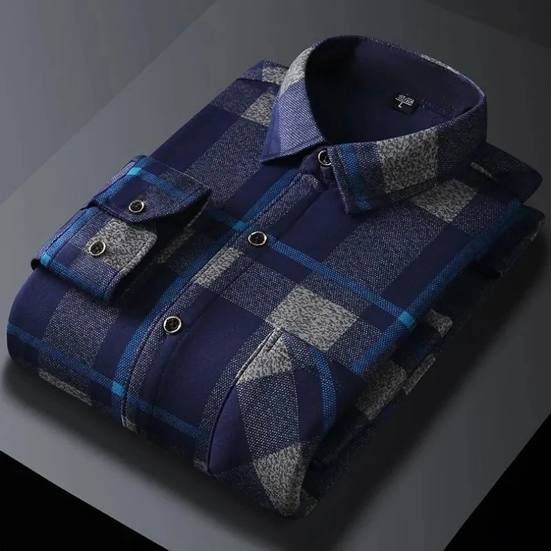 2023 Winter new arrival Men's Fashion Casual Long Sleeve Shirt Men Fleece Thick Warm High Quality Shirt size M-4XL CY019
2023 Winter new arrival Men's Fashion Casual Long Sleeve Shirt Men Fleece Thick Warm High Quality Shirt size M-4XL CY019