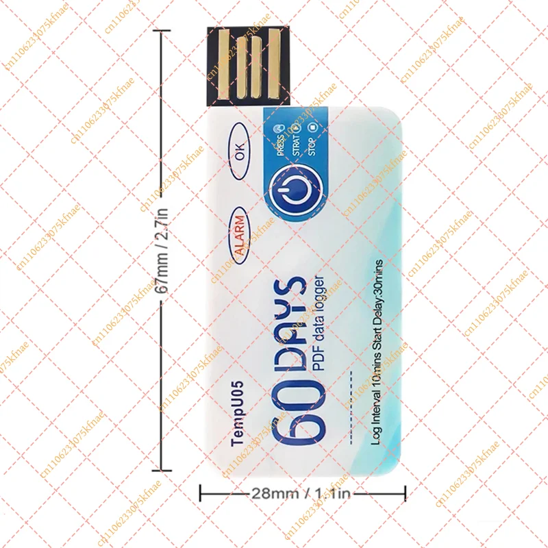 Tempu05 Temperature Data Logger (10 Pack) | 60-Day Disposable USB Analyzer with PDF Report Export
Tempu05 Temperature Data Logger (10 Pack) | 60-Day Disposable USB Analyzer with PDF Report Export