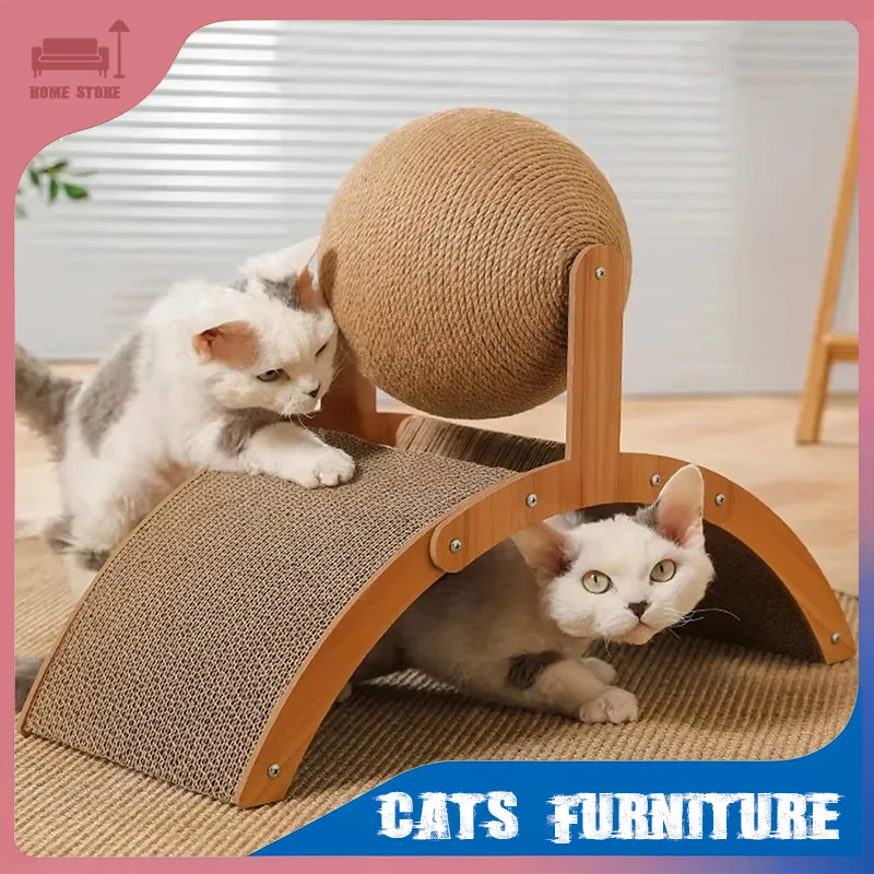 Cat Scratching Ball 2 in 1 Vertical Ferris Wheel Wear-Resistant Scratching Board Sisal Ball Arch Bridge Cats Furniture Cat Toy
Cat Scratching Ball 2 in 1 Vertical Ferris Wheel Wear-Resistant Scratching Board Sisal Ball Arch Bridge Cats Furniture Cat Toy