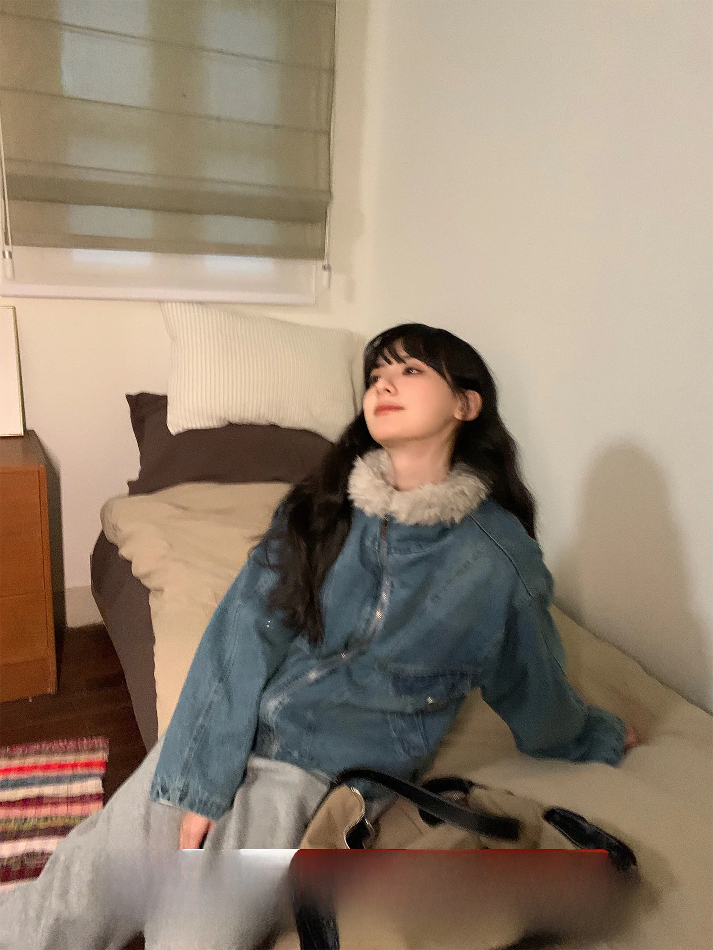 EIDM Diamond Langhaofang Walk Retro Hong Kong Sle Light Blue Denim Fce Lined Eco Friendly Jaet Women's Casual Coat
EIDM Diamond Langhaofang Walk Retro Hong Kong Sle Light Blue Denim Fce Lined Eco Friendly Jaet Women's Casual Coat