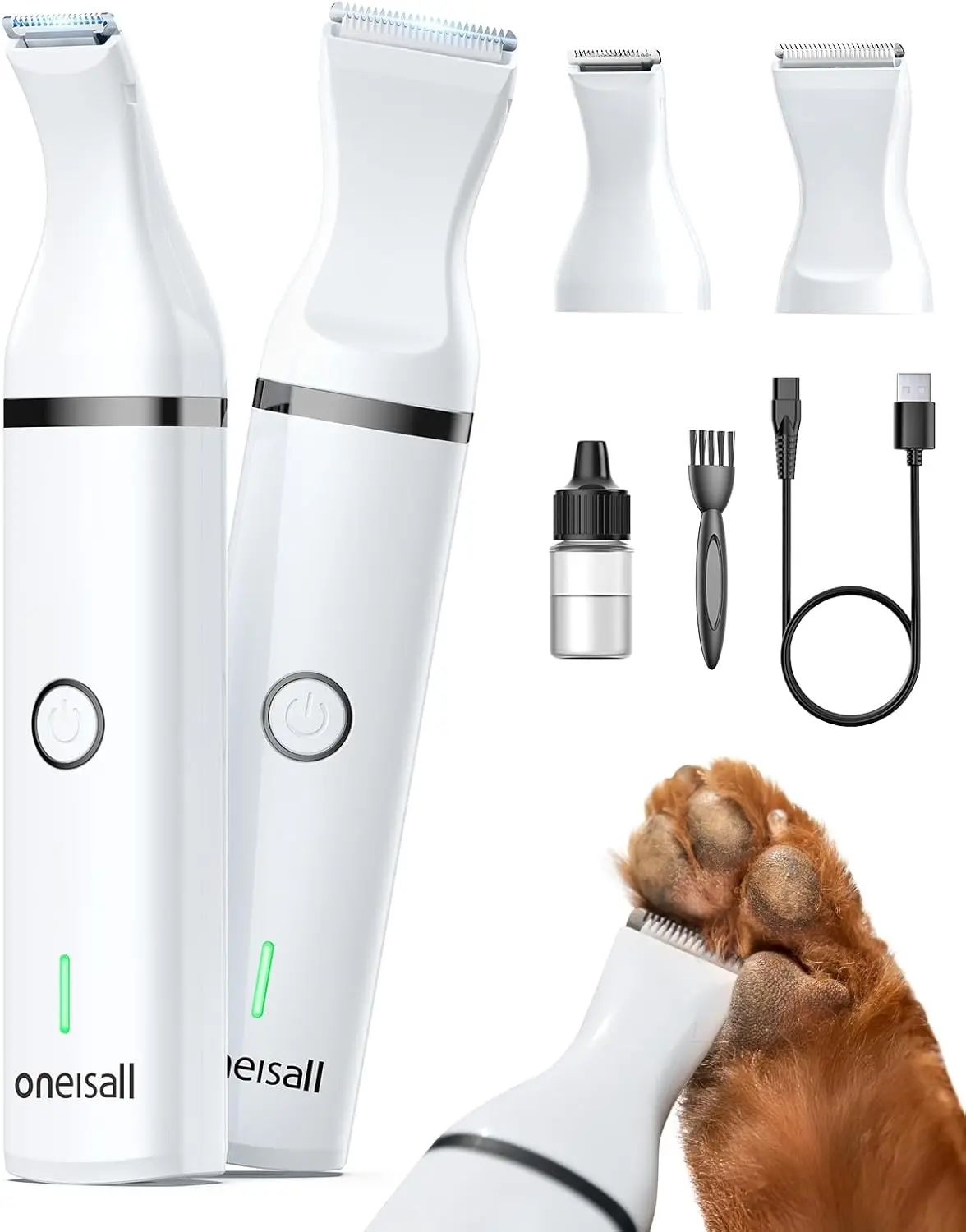 Cordless Pet Hair Trimmer with Double Blades, Low Noise for Paws, Eyes, Ears, Face
Cordless Pet Hair Trimmer with Double Blades, Low Noise for Paws, Eyes, Ears, Face