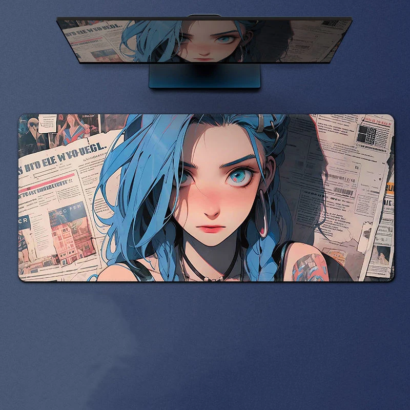 Second Dimension Girl Jinx Gaming Desk Mouse Pad with Anime Print Rubber Anti-Slip Large Keyboard Table Mat for Keyboard & Pc
Second Dimension Girl Jinx Gaming Desk Mouse Pad with Anime Print Rubber Anti-Slip Large Keyboard Table Mat for Keyboard & Pc