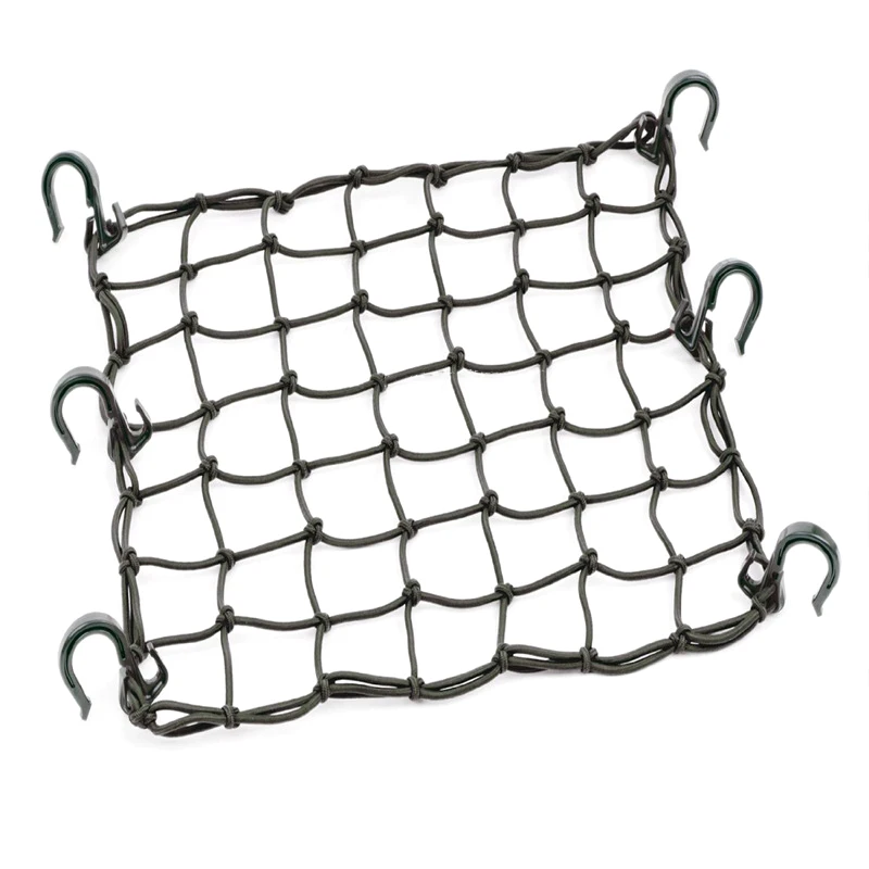 Latex Cargo Net Motorcycle Bungee Mesh Wear-Resistant Motorcycle Helmet Net Elastic Luggage Rack Mesh with 6 Plastic Hooks
Latex Cargo Net Motorcycle Bungee Mesh Wear-Resistant Motorcycle Helmet Net Elastic Luggage Rack Mesh with 6 Plastic Hooks
