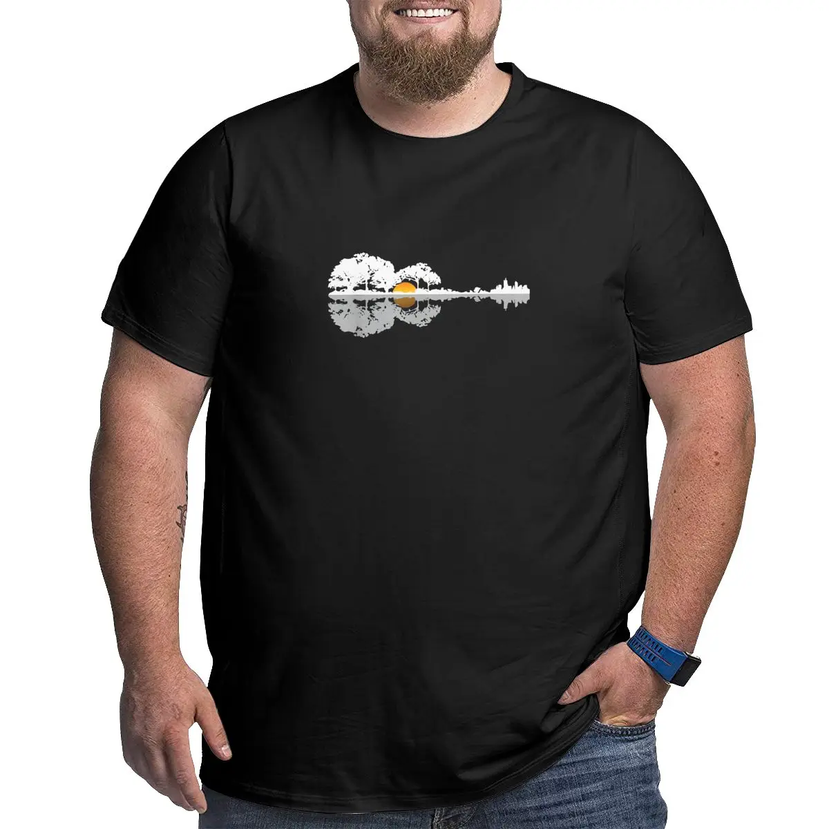 Guitar Lake Cotton Graphic T Shirts for Big and Tall Man Big Size Men's T-shirt Plus Size Top Tees Short Sleeve Clothing 1X-6X
Guitar Lake Cotton Graphic T Shirts for Big and Tall Man Big Size Men's T-shirt Plus Size Top Tees Short Sleeve Clothing 1X-6X