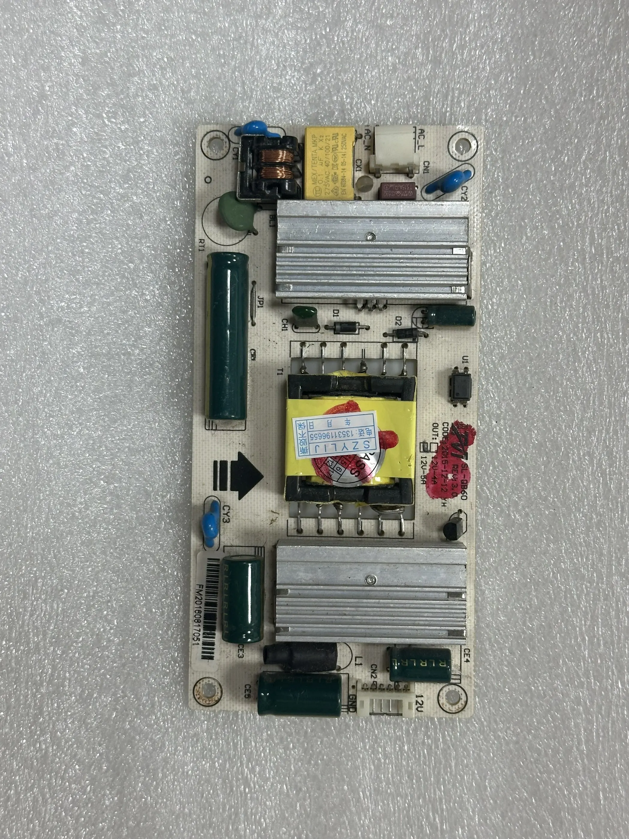 Оригинальная плата блока питания LED SZ-F60 SL-QB60 12V 5A 1 KW-LEP109001A
Оригинальная плата блока питания LED SZ-F60 SL-QB60 12V 5A 1 KW-LEP109001A