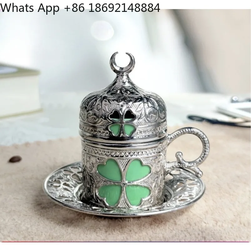 Coffee Cup Classic Copper Alloy Vintage Silver Set with Lid
Coffee Cup Classic Copper Alloy Vintage Silver Set with Lid