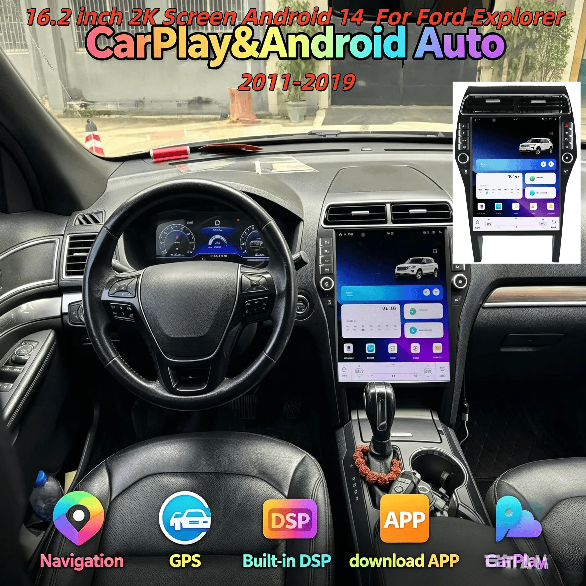 H 16.2 Inch Multimedia Player Android 14 Car Radio Upgrade For Ford Explorer 2011-2019 CarPlay DSP Stereo Screen GPS Navigation
H 16.2 Inch Multimedia Player Android 14 Car Radio Upgrade For Ford Explorer 2011-2019 CarPlay DSP Stereo Screen GPS Navigation