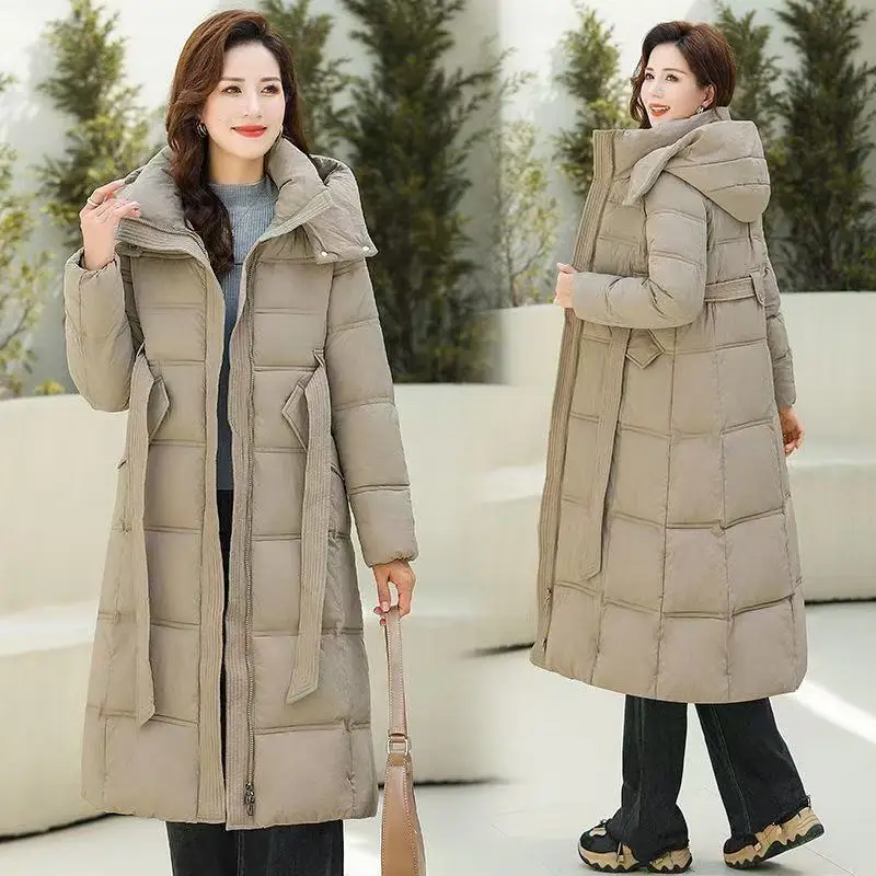 Winter Cotton Coat Korean Style Thickened Cotton Padded Loose Fit Long New Model Hooded Down Padded Jacket Jacket XQ230
Winter Cotton Coat Korean Style Thickened Cotton Padded Loose Fit Long New Model Hooded Down Padded Jacket Jacket XQ230