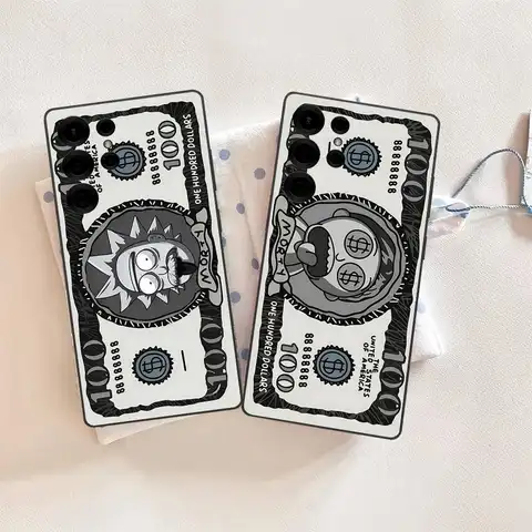 Funny R-Rick And M-Morty-S Phone Case For Samsung S 24 Fe 25 Ultra Plus 20 Lite 21 30 22 23 24 22 Ultra 5G Fundas