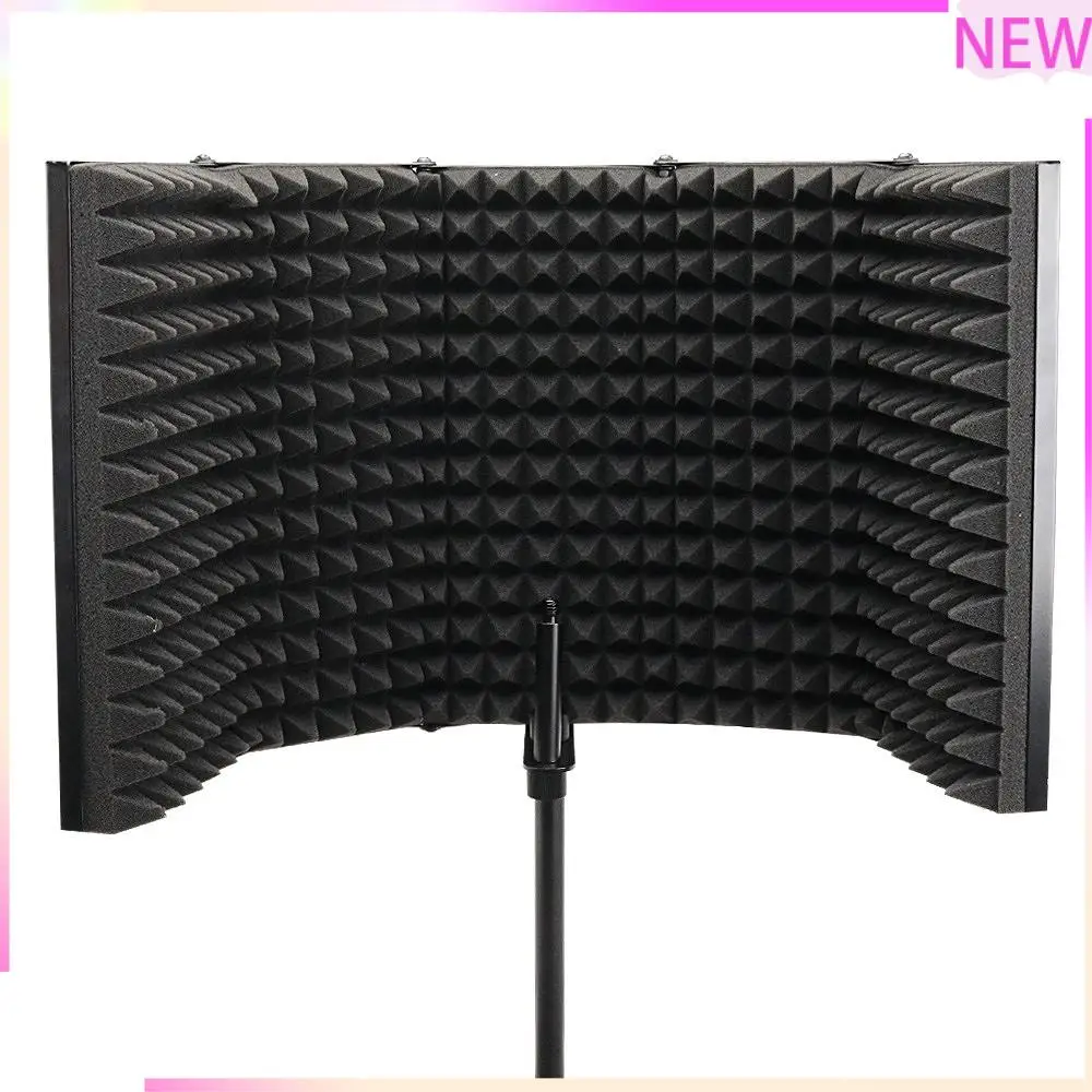 B27B 5 Panel Foldable Studio Microphone Isolation Shield Recording Sound Absorber Foam Panel
B27B 5 Panel Foldable Studio Microphone Isolation Shield Recording Sound Absorber Foam Panel
