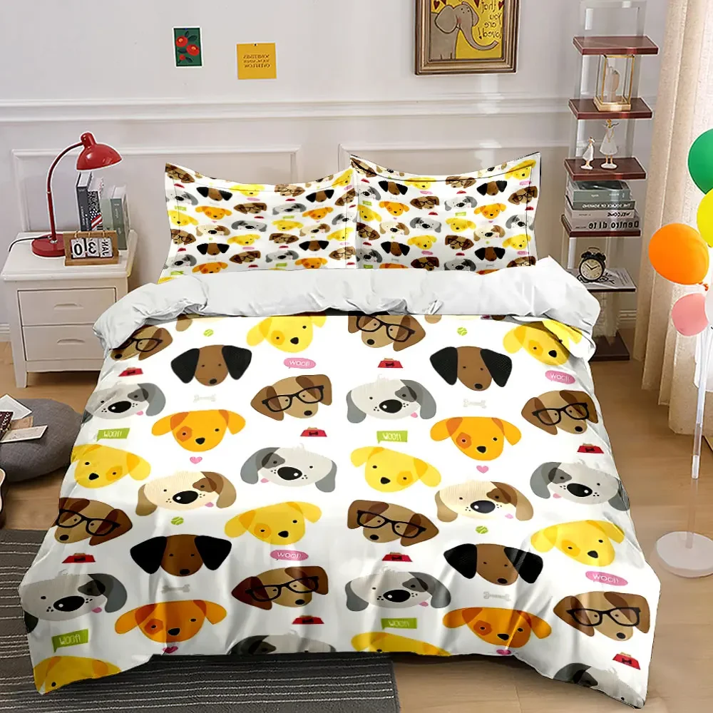 Cartoon Dog Pattern Home Decor Soft Comfortable Duvet Cover Bedding Set Included 1*Duvet Cover & 2*Pillowcases, gift
Cartoon Dog Pattern Home Decor Soft Comfortable Duvet Cover Bedding Set Included 1*Duvet Cover & 2*Pillowcases, gift