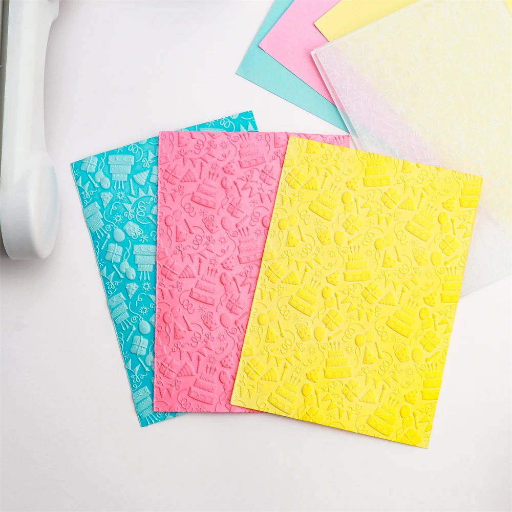 Birthday Party Atmosphere 3D Embossing Folder Texture Pattern Background DIY Scrapbook Decorative Cardboard Craft Project Making
Birthday Party Atmosphere 3D Embossing Folder Texture Pattern Background DIY Scrapbook Decorative Cardboard Craft Project Making