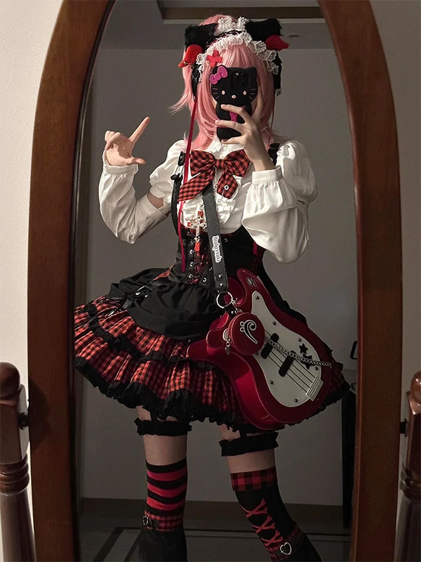 Sweet Heart American College Style Rock Girl Small Idol Set Lolita Skirt Lolita Performance Clothes Short Sleeve Long Sleeve
Sweet Heart American College Style Rock Girl Small Idol Set Lolita Skirt Lolita Performance Clothes Short Sleeve Long Sleeve