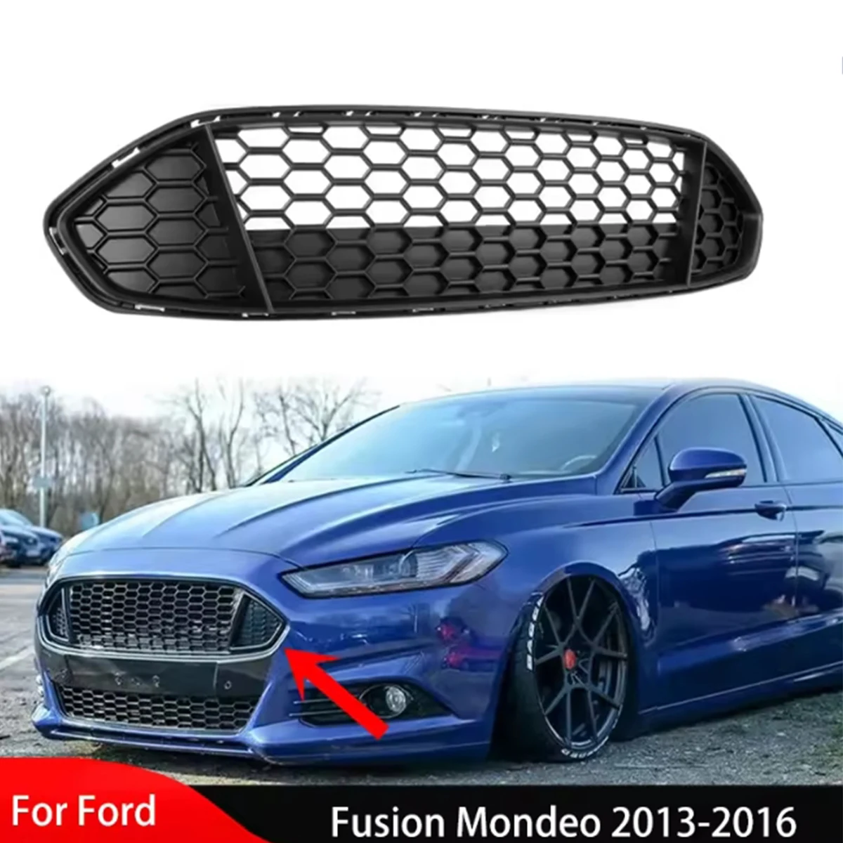 Front Bumper Lower Grill Honeycomb Grille Racing Grills for Ford Fusion Mondeo 2013-2016 Air Intake Grille Cover Auto Parts
Front Bumper Lower Grill Honeycomb Grille Racing Grills for Ford Fusion Mondeo 2013-2016 Air Intake Grille Cover Auto Parts