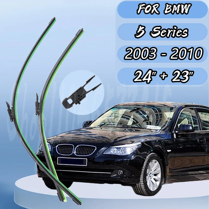 Front Wiper Blades For BMW 5 Series 520i 523i 525i 528i 530i E60 E61 03 - 10 Windshield Windscreen Window 24"+23" Silent upgrade
Front Wiper Blades For BMW 5 Series 520i 523i 525i 528i 530i E60 E61 03 - 10 Windshield Windscreen Window 24"+23" Silent upgrade