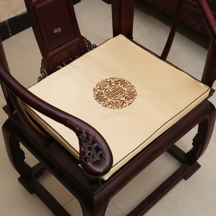 Custom Thick Non-slip Armchair Pads, Fine Embroidery Joyous Seat Cushions for Dining Chair, Chinese Style Satin, with Ties, Zip
Custom Thick Non-slip Armchair Pads, Fine Embroidery Joyous Seat Cushions for Dining Chair, Chinese Style Satin, with Ties, Zip