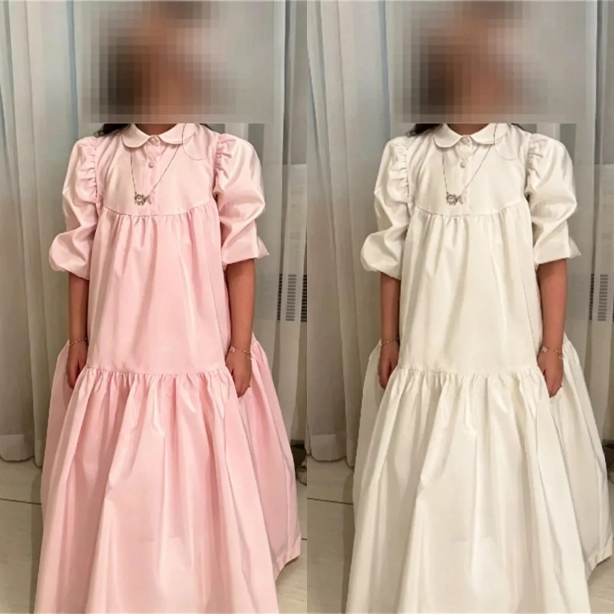 Quality Elagant Flower Girl Dresses Princess Satin Half Sleeves for Wedding Floor Lenght Kids Birthday First Communion Gowns
Quality Elagant Flower Girl Dresses Princess Satin Half Sleeves for Wedding Floor Lenght Kids Birthday First Communion Gowns