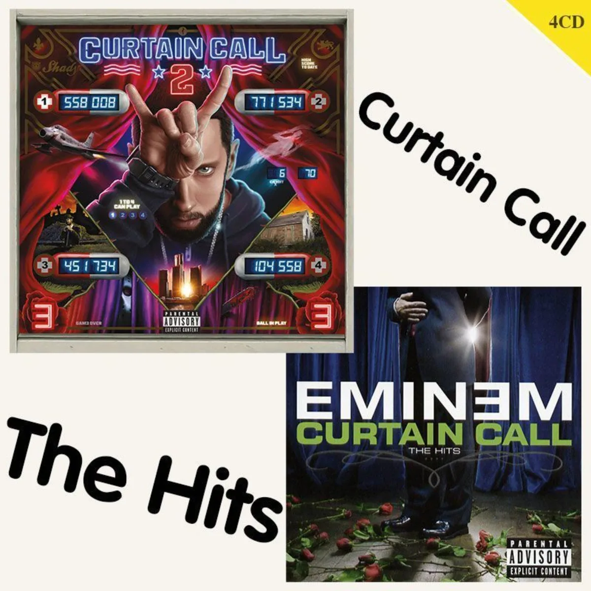 Eminem Curtain Call The Hits Complete Collection - Only CD Ultimate Hip-Hop Rap Greatest Hits with Career-Defining Tracks 4CD
Eminem Curtain Call The Hits Complete Collection - Only CD Ultimate Hip-Hop Rap Greatest Hits with Career-Defining Tracks 4CD