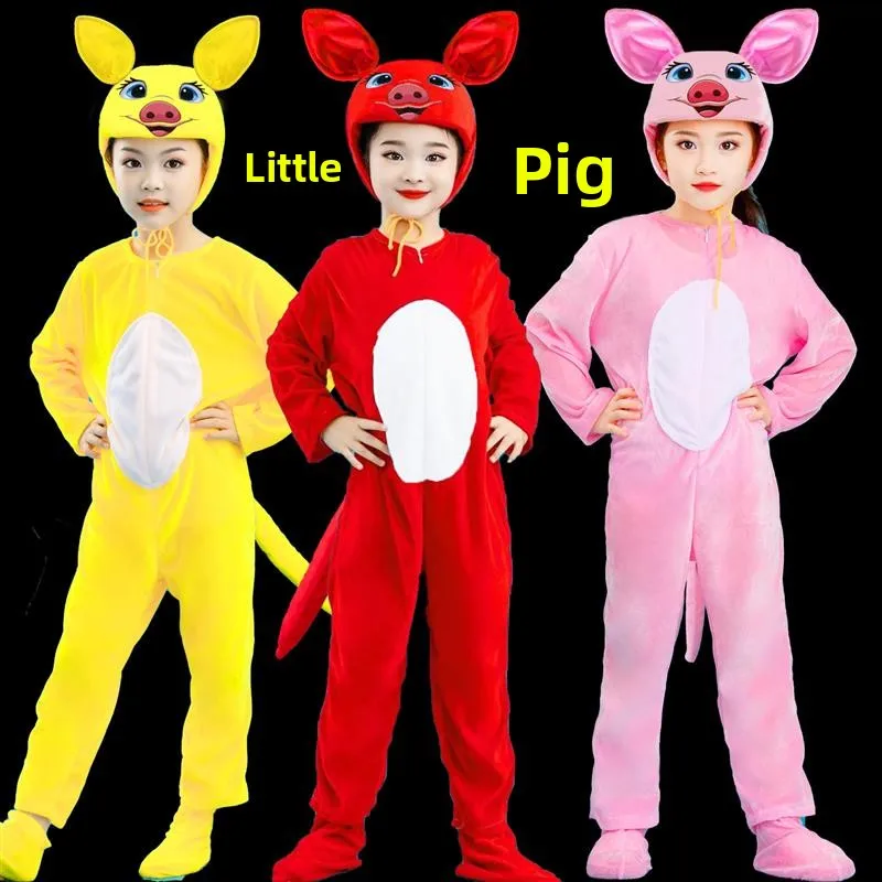 Halloween Pink Pig Stage Performance Costume Animal Outfit Kindergarten Three Little Pigs Build House Children's Clothing
Halloween Pink Pig Stage Performance Costume Animal Outfit Kindergarten Three Little Pigs Build House Children's Clothing