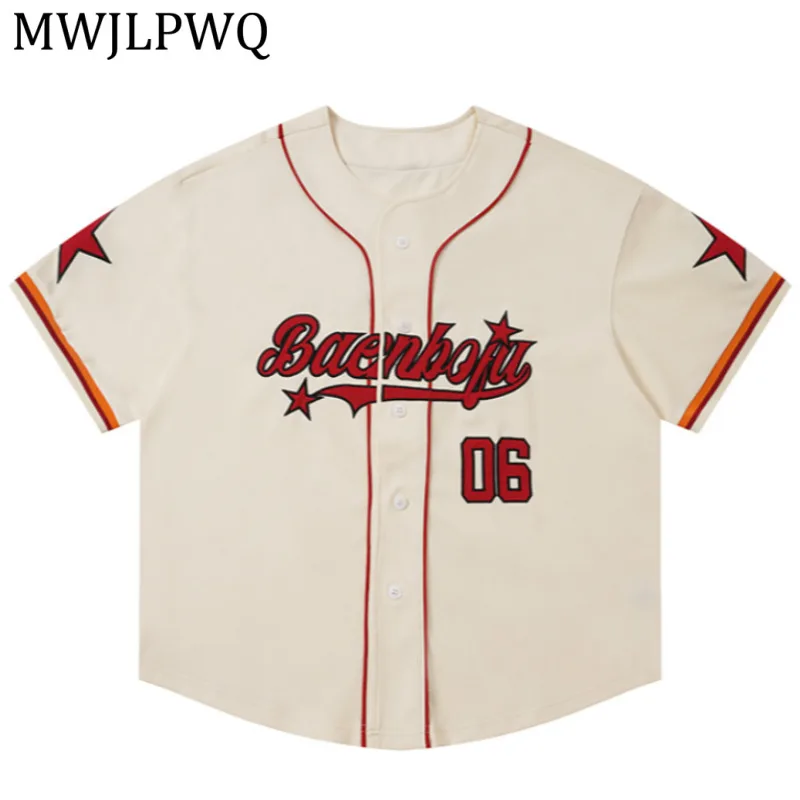 MWJLPWQ Trend American Retro Color-Block Letter Embroidered Shirt Male Short-Sleeve Summer Unisex Baseball Cardigan Tops 16002
MWJLPWQ Trend American Retro Color-Block Letter Embroidered Shirt Male Short-Sleeve Summer Unisex Baseball Cardigan Tops 16002