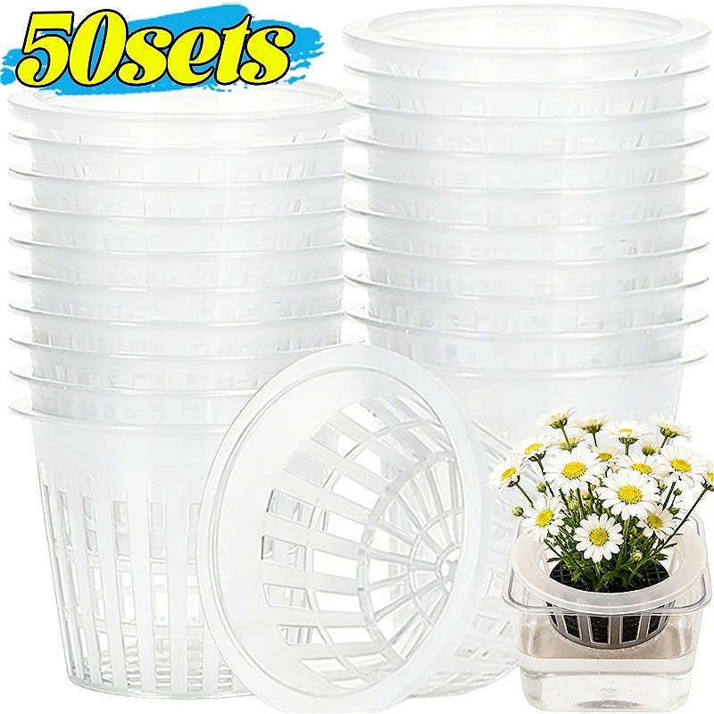 5/50sets Leak-Proof Planting Basket Hydroponic Vegetables Flower Germination Baskets Home Gardening Plastic Soilless Nursery Cup
5/50sets Leak-Proof Planting Basket Hydroponic Vegetables Flower Germination Baskets Home Gardening Plastic Soilless Nursery Cup