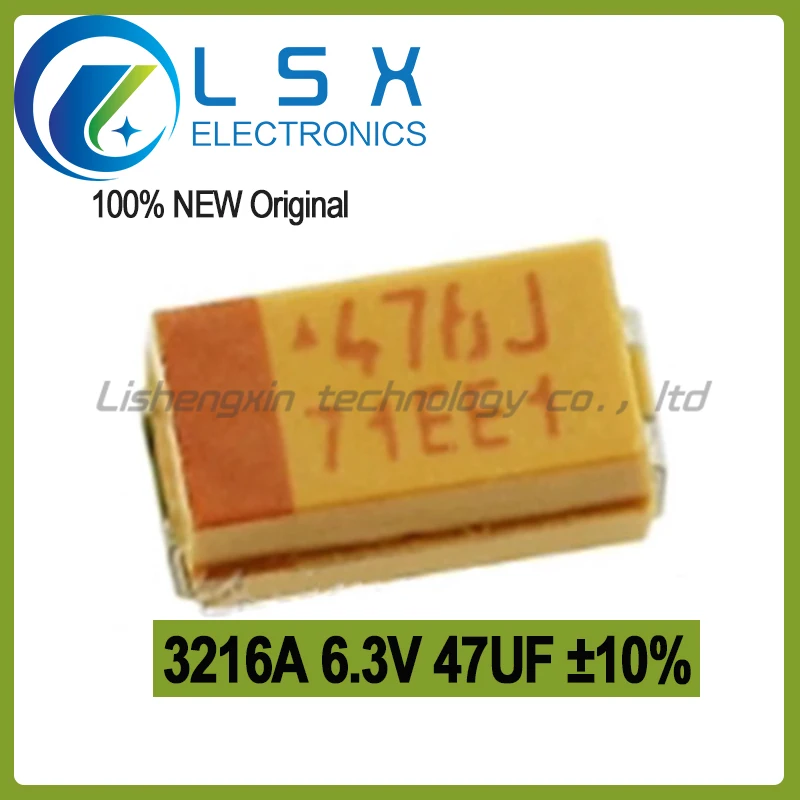 10-100 шт. 3216A 6,3 В 47 мкФ ± 10% TAJA476K006RNJ 1206 Новый и оригинальный
10-100 шт. 3216A 6,3 В 47 мкФ ± 10% TAJA476K006RNJ 1206 Новый и оригинальный