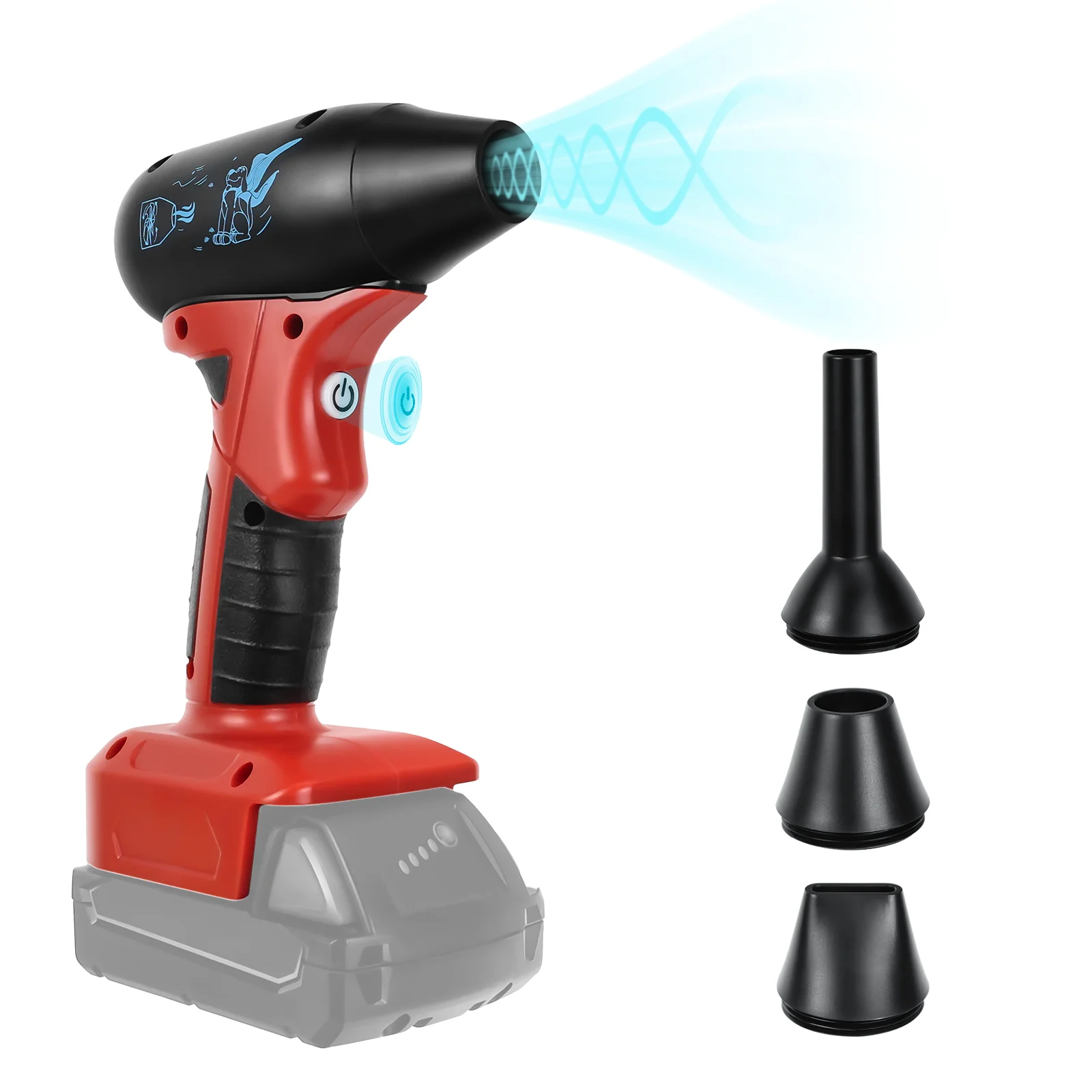 Brushless Jet Blower 130000RPM Violent Turbo Fan 4-Speed Wireless Handheld Air Blower for Milwaukee 18V Battery (No Battery)
Brushless Jet Blower 130000RPM Violent Turbo Fan 4-Speed Wireless Handheld Air Blower for Milwaukee 18V Battery (No Battery)