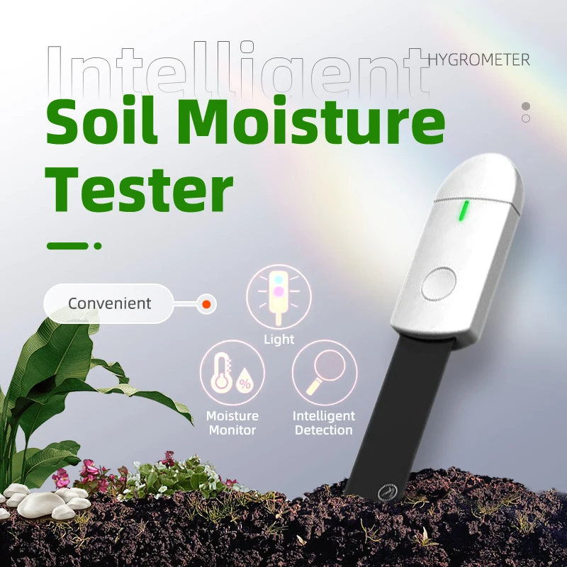 Soil Moisture Tester Intelligent Humidity Meter Flower Farm Lawn Plants Soil Monitor Hygrometer Gardening Tool Convenient