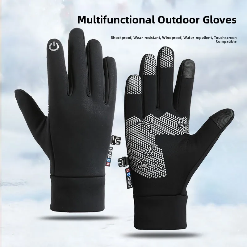 Unisex Cycling Gloves Warmth Waterproof Windproof Fleece Lined Full Finger Running Biking Couple Matching Anti-slip Sports
Unisex Cycling Gloves Warmth Waterproof Windproof Fleece Lined Full Finger Running Biking Couple Matching Anti-slip Sports