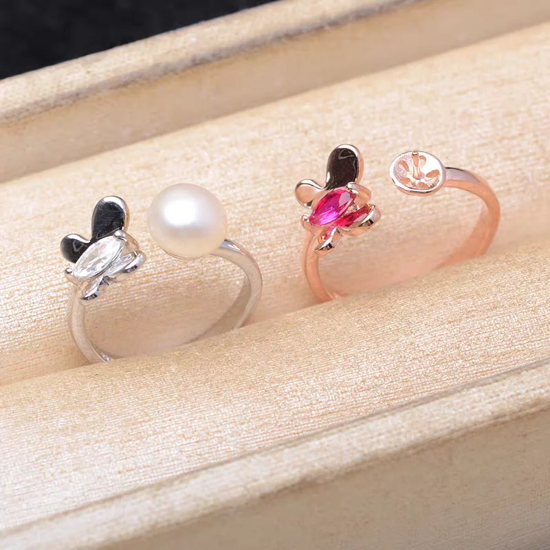 S925 Sterling Silver Adjustable Finger Ring Mountings Base Setting Findings Jewelry Components for 8-10mm Pearls 3pcs/lot
S925 Sterling Silver Adjustable Finger Ring Mountings Base Setting Findings Jewelry Components for 8-10mm Pearls 3pcs/lot