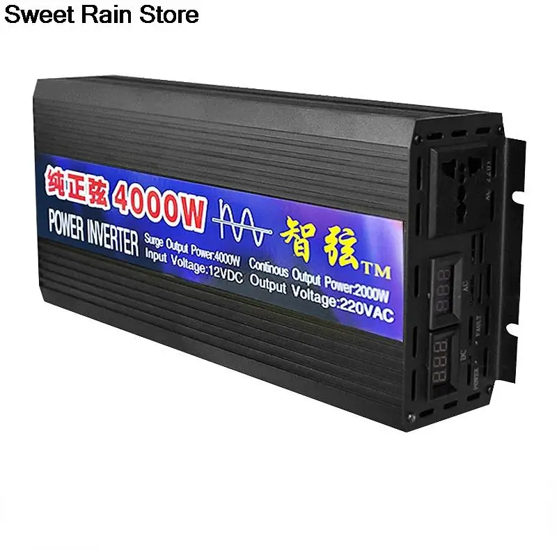 Inverter Gelombang Sinus 2000W-4000W Inverter Mobil Surya Daya dengan Tampilan LED DC 12V 24V Ke Konverter Tegangan AC 220V
Inverter Gelombang Sinus 2000W-4000W Inverter Mobil Surya Daya dengan Tampilan LED DC 12V 24V Ke Konverter Tegangan AC 220V