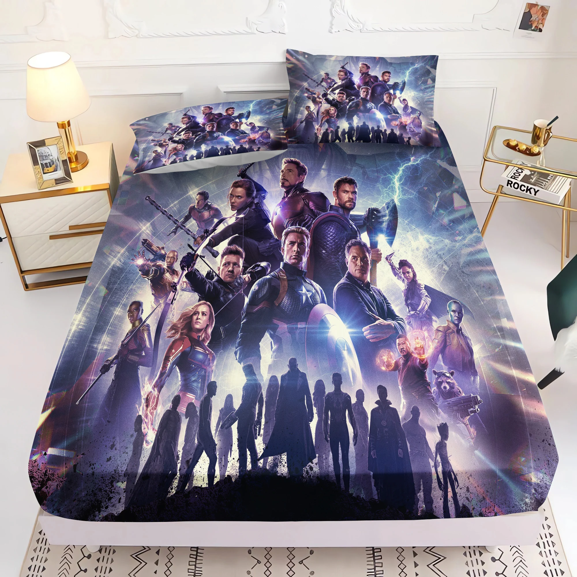 Marvel's Avengers 2/3pcs Bedding Set Fitted Sheet Printed 100% Polyester Anime Home Decor Suitable For Children And Adults
Marvel's Avengers 2/3pcs Bedding Set Fitted Sheet Printed 100% Polyester Anime Home Decor Suitable For Children And Adults