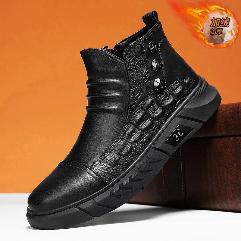 Elegant Men Ankle Short Boots Solid Matte Leather Flat Bottom Minimalist Zip Up Boots Outdoor Commuter Non Slip Walking Footwear
Elegant Men Ankle Short Boots Solid Matte Leather Flat Bottom Minimalist Zip Up Boots Outdoor Commuter Non Slip Walking Footwear