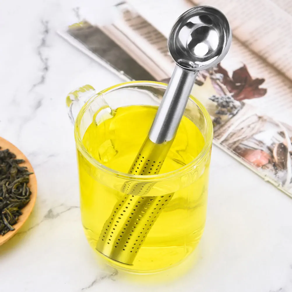 Tea Infuser Stick Stainless Steel Fine Mesh Filter for Tea Dregs Residue Free Brewing Spoon Type Strainer Tube
Tea Infuser Stick Stainless Steel Fine Mesh Filter for Tea Dregs Residue Free Brewing Spoon Type Strainer Tube