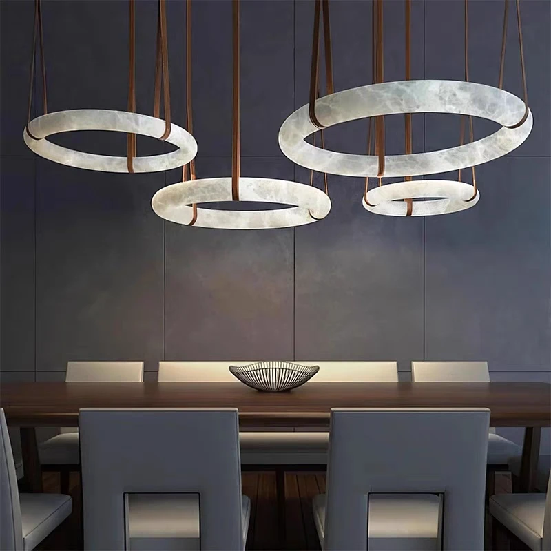 Custom-made Circular Marble Ceiling Light High-style Indoor All-copper Leather Chandelier For Dining Room And Living Room
Custom-made Circular Marble Ceiling Light High-style Indoor All-copper Leather Chandelier For Dining Room And Living Room