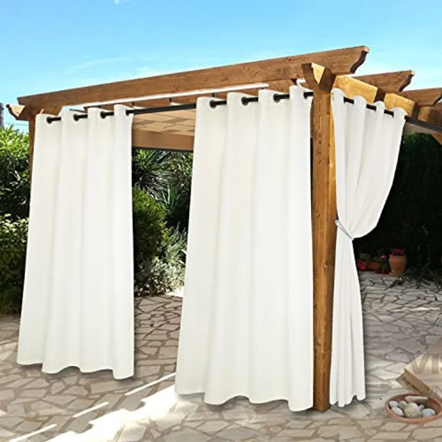 Waterproof Indoor/Outdoor Curtains for Patio - Thermal Insulated, Sun Blocking Grommet Blackout Curtains for Bedroom, Porch, Li
Waterproof Indoor/Outdoor Curtains for Patio - Thermal Insulated, Sun Blocking Grommet Blackout Curtains for Bedroom, Porch, Li