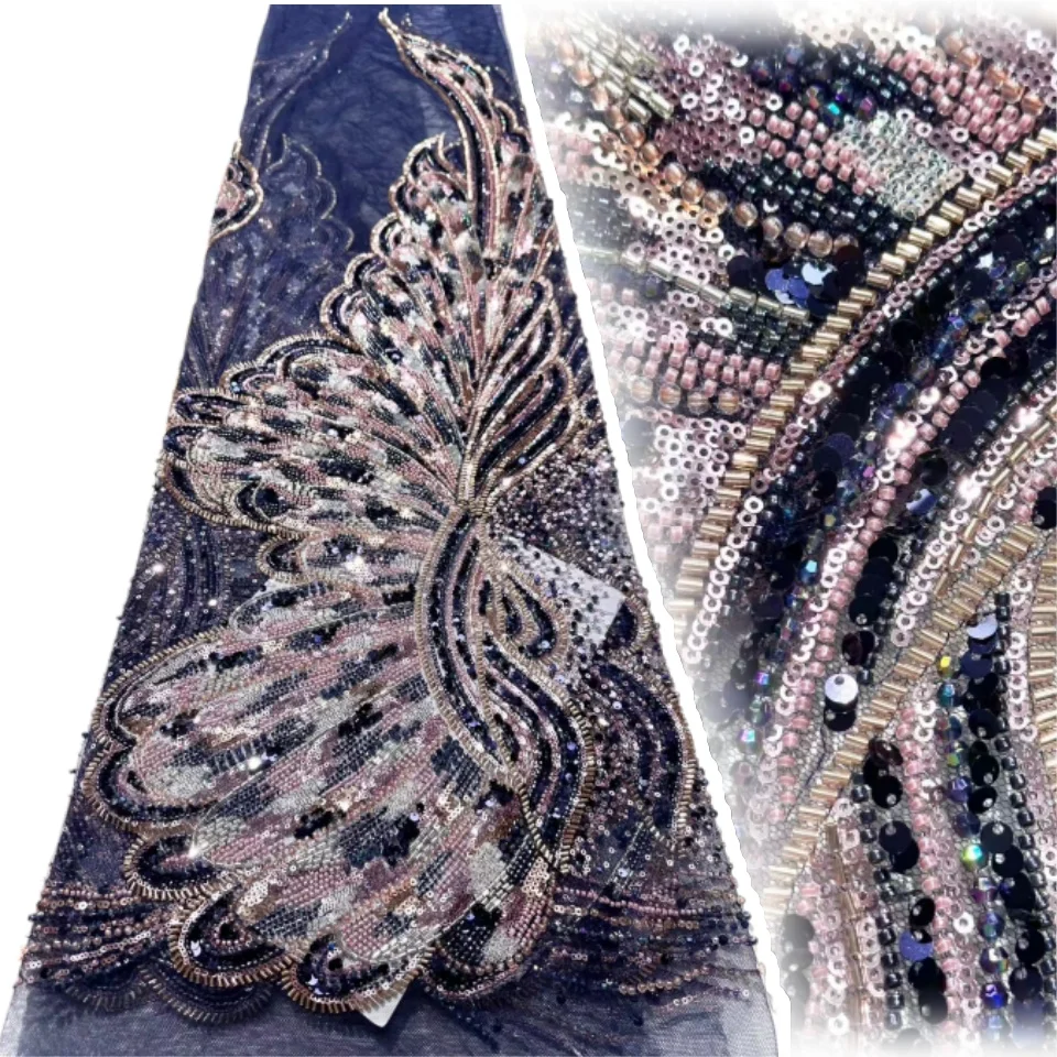 African Groom Lace Fabric 2025 Heavy Beads Lace French Tulle Sequins Embroidery Lace Fabric for Party Dress Women TP1585
African Groom Lace Fabric 2025 Heavy Beads Lace French Tulle Sequins Embroidery Lace Fabric for Party Dress Women TP1585