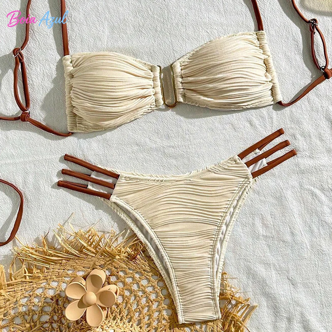 Fashionable Black and White Striped Swimsuit High-Waisted Bikini with a Split Design for a Sexy Two-Piece Women's Swimsuit
Fashionable Black and White Striped Swimsuit High-Waisted Bikini with a Split Design for a Sexy Two-Piece Women's Swimsuit