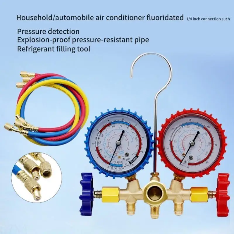 G7NA R22 R404A Refrigerant Manifold Gauge Diagnostic Air Conditioning Tool Hook Hose
G7NA R22 R404A Refrigerant Manifold Gauge Diagnostic Air Conditioning Tool Hook Hose