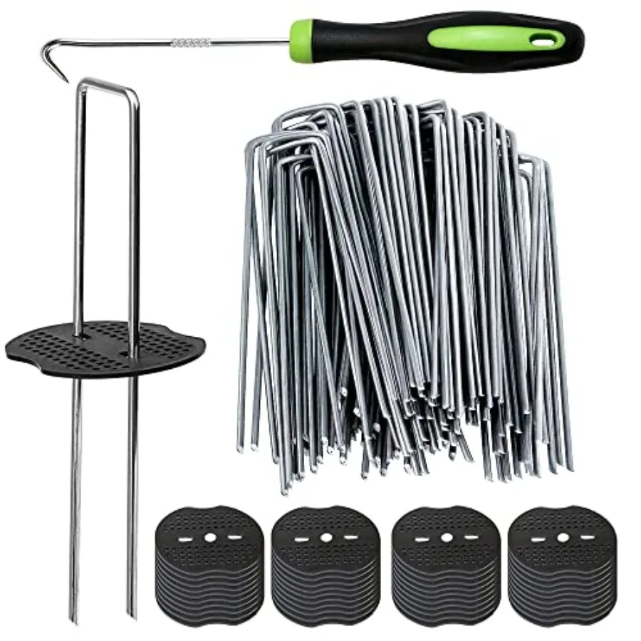 Pcs Garden Stakes Staples + Pcs Gasket, 6 Inch Lawn Landscape Staples 11 Gauge U Shaped Galvanized Landscape Pins, Heavy Duty Y
Pcs Garden Stakes Staples + Pcs Gasket, 6 Inch Lawn Landscape Staples 11 Gauge U Shaped Galvanized Landscape Pins, Heavy Duty Y