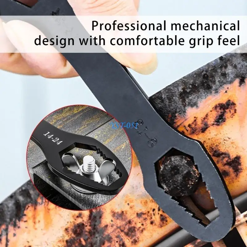E15A 2Pcs Lightweight Adjustable Wrench 8 to 24 mm Suitable for Various Repair Tasks
E15A 2Pcs Lightweight Adjustable Wrench 8 to 24 mm Suitable for Various Repair Tasks
