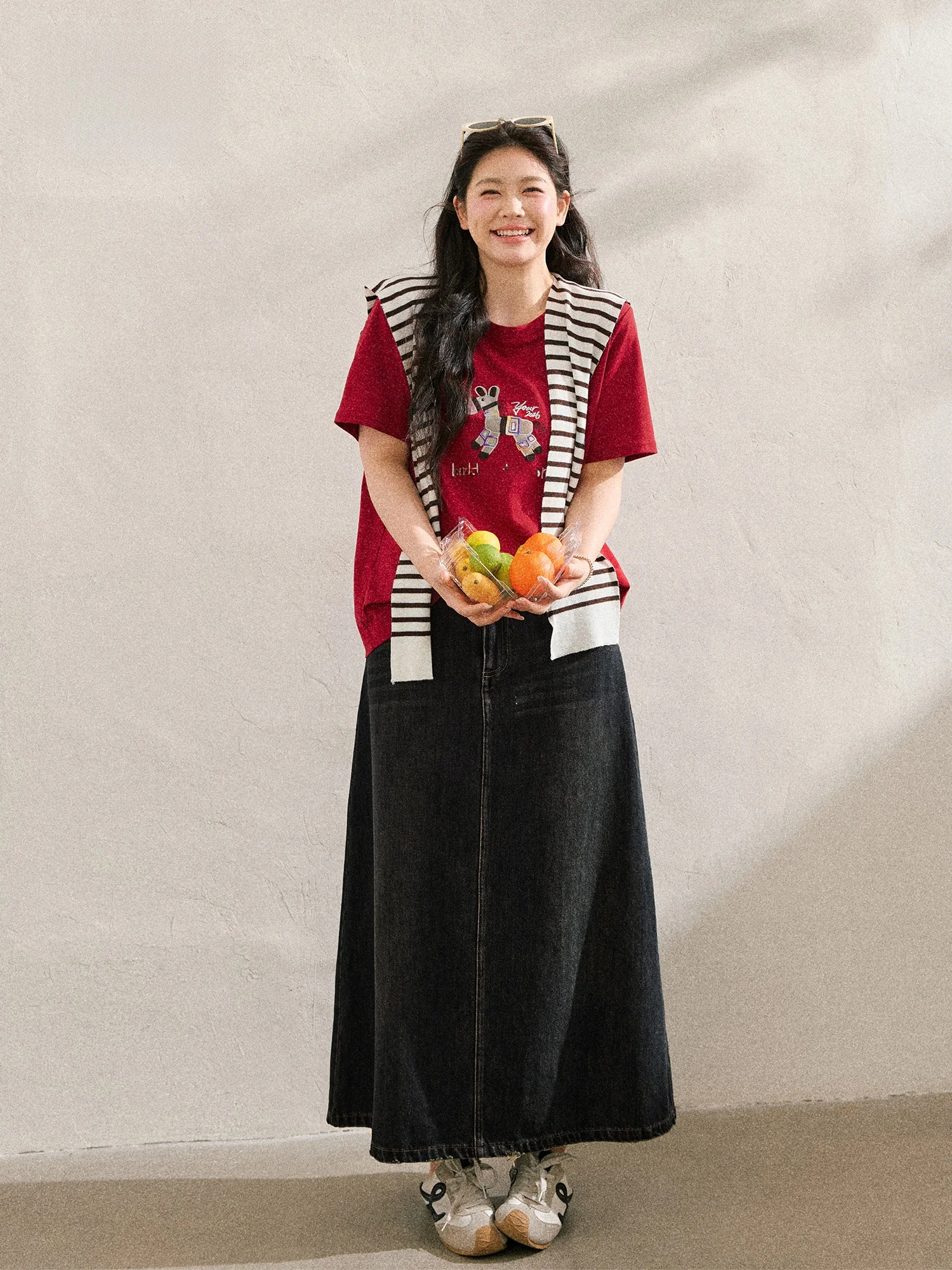 plus Size Women's Summer Slimming Casual Short Sleeve T-Shirt High Waist Denim Skirt Set Korean Style Commute Fashion
plus Size Women's Summer Slimming Casual Short Sleeve T-Shirt High Waist Denim Skirt Set Korean Style Commute Fashion