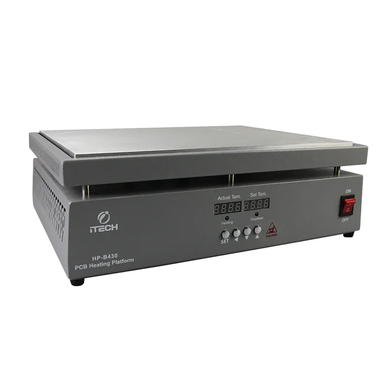 HP-B430 Pcb Heating Platform 2400W High Temperature Digital Display BGA Heating Table 400x300mm Multifunction Heating Platform
HP-B430 Pcb Heating Platform 2400W High Temperature Digital Display BGA Heating Table 400x300mm Multifunction Heating Platform